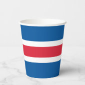 Island-Flagge Pappbecher (Rückseite)