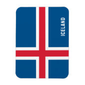 Island-Flagge Rechteckheber Magnet (Vertikal)