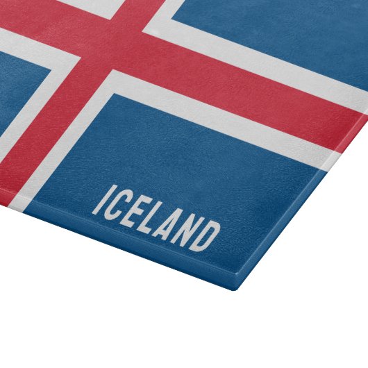 Island-Flagge Schneidebrett (Ecke)