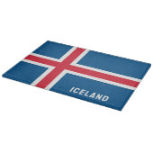 Island-Flagge Schneidebrett (Ecke)