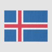 Island-Flagge Seidenpapier (Vorderseite)