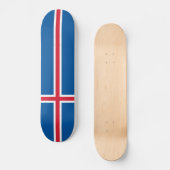 Island-Flagge Skateboard (Vorderseite)
