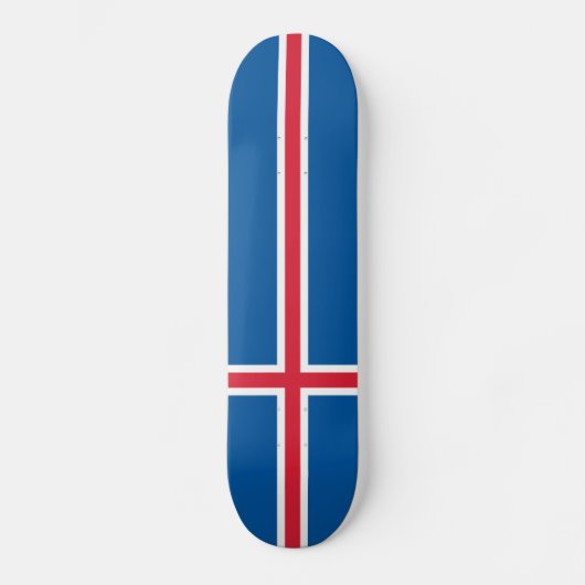 Island-Flagge Skateboard (Vorderseite)