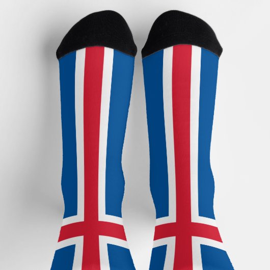 Island-Flagge Socken (Oben)