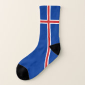 Island-Flagge Socken (Links - Außen)