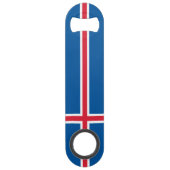 Island-Flagge Speed Flaschenöffner (Rückseite)