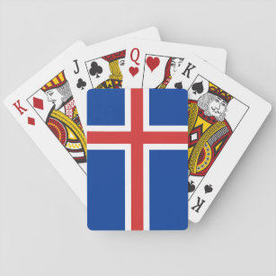 Island-Flagge Spielkarten
