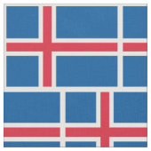 Island-Flagge Stoff (Nahaufnahme)