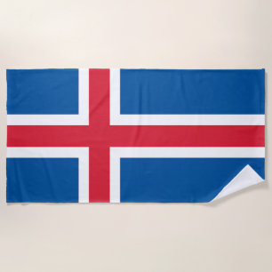 Island-Flagge Strandtuch