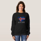 Island-Flagge Sweatshirt (Vorne ganz)