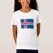 Island-Flagge T-Shirt (Vorderseite)
