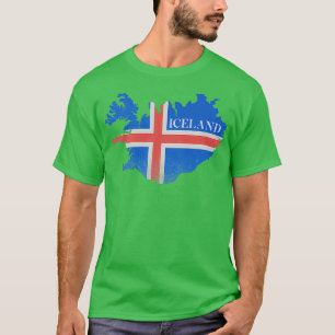 Island-Flagge T-Shirt