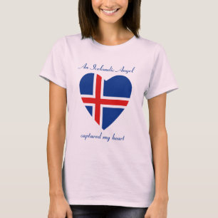 Island-Flagge T-Shirt für Schatz