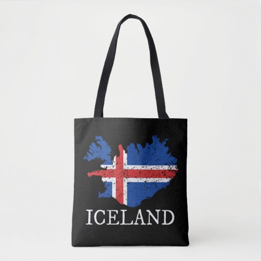 Island-Flagge Tasche (Vorderseite)