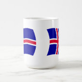 Island Flagge Tasse (Mittel)