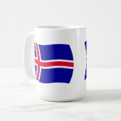 Island Flagge Tasse (Vorderseite Links)