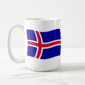 Island Flagge Tasse (Links)