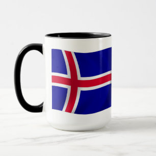 Island Flagge Tasse