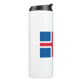 Island-Flagge Thermosbecher (Nach links gedreht)