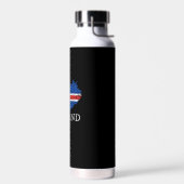 Island-Flagge Trinkflasche (Links)