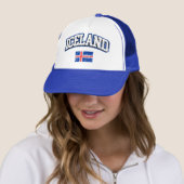 Island-Flagge Truckerkappe (Beispiel)