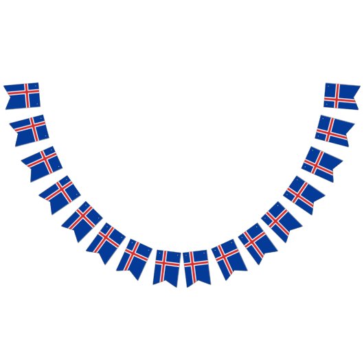 Island-Flagge Wimpelkette (Alle)