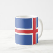 Island-Flaggen-Tasse Kaffeetasse (VorderseiteRechts)