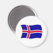Island-Flaggenmagnet Magnet (Vorderseite/Rückseite)