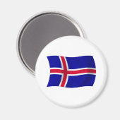Island-Flaggenmagnet Magnet (Vorderseite/Rückseite)