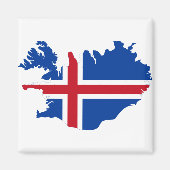 Island - Flaggenplan Ísland Magnet (Vorne)
