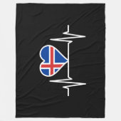 Island - Flaggenschlager Fleecedecke (Vorderseite)