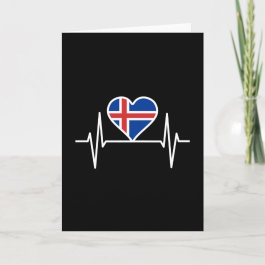 Island - Flaggenschlager Karte (Vorderseite)