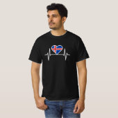 Island - Flaggenschlager T-Shirt (Vorne ganz)