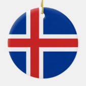 Island-Flaggenverzierung Keramik Ornament (Hinten)