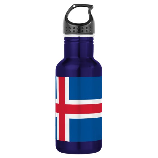 Island-Flasche zur Freiheit der Flagge Edelstahlflasche (Vorderseite)