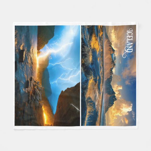 Island Fleecedecke (Vorderseite (Horizontal))