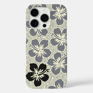 Island Floral Hawaiianischer Hibiskus Pinstriped G iPhone 16 Pro Hülle