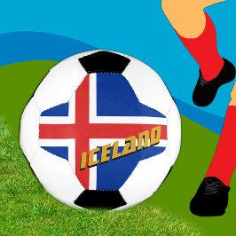 Island Football & Isländisch Flag / Sport Fußball