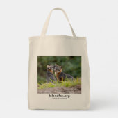 Island Fox Cotton Tasche Lebensmitteltasche mit Fo (Rückseite)