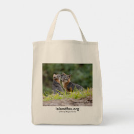 Island Fox Cotton Tasche Lebensmitteltasche mit Fo