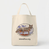 Island Fox Cotton Tasche Lebensmitteltasche mit Fo (Vorne)