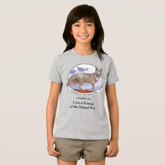 Island Fox Kinder T-Shirt Grau Logo Tri-Blend Shirt