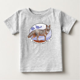 Island Fox Logo Grau Baby T - Shirt