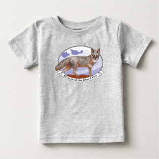 Island Fox Logo Grau Baby T - Shirt