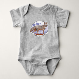 Island Fox Logo Gray Baby Bodysuit 1 Stück Baby Strampler