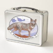 Island Fox Logo Metal Lunch Box (Vorderseite)