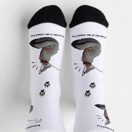 Island Fox Socken mit Paws