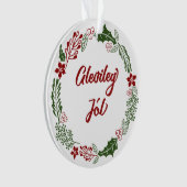 Island Frohe Weihnachtsfeier, Gleðileg jól Ornament (Vorderseite)