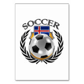 Island Fußball 2016 Fangerät Tischnummer (Vorderseite)