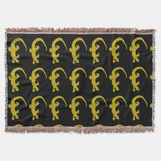 Island Gecko Throw Blanket Decke (Vorderseite)